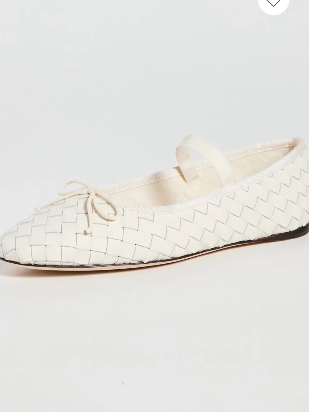 Loeffler Randall Leonie Soft Ballet Flats in Cream